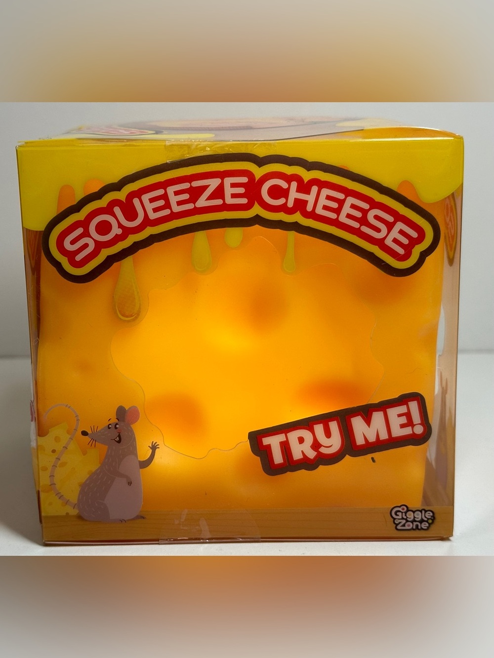Giggle Zone Squeeze Cheese, Jumbo Squishy, Squeezable